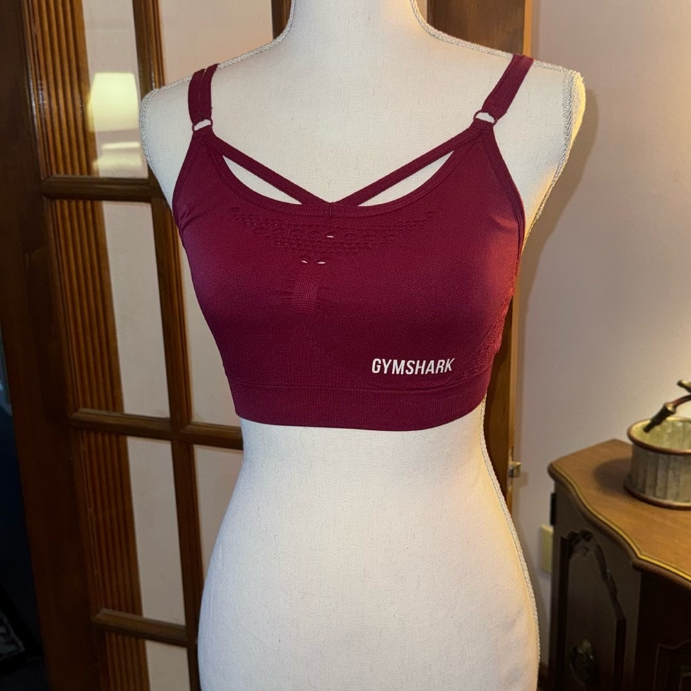 Gymshark Women's Burgundy Sports Bra